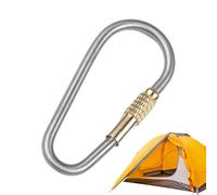 Carabiner Clip - Carabiner Chain Connectors | Screw Locking Clips Set | Outdoor Camping Hiking Titanium Alloy Quick-Hanging Buckle | High Strength 3MM Lock Hook Key Ring