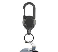 Carabiner rétractable - porte-clés durable du carabiner lourd, clip de badge de verrouillage | Porte-clés de sécurité pour le chantier avec bobine extensible, suspension légère de croissance, attachem