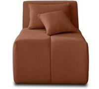 Caracas - module d'assise sans accoudoirs - en tissu - Rouille