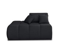 Caracas - module d'assise gauche - en tissu - Noir Noir