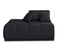 Caracas - module d'assise gauche - en tissu - Noir Noir