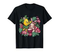 Caractère Citron Dansant avec Un djembé Papillon de Nuit T-Shirt