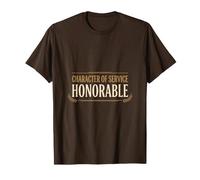 Caractère de Service Décharge Honorable DD 214 Vétéran T-Shirt