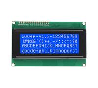 Caractère millimétrique pour module d'affichage avec rétroéclairage bleu/jaune 5 V Interface de contrôle d'alimentation série 20 x 4 (sans I2C) LCD bricolage électronique industriel 98 x 60 x 12
