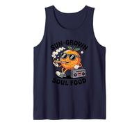 Caractère Orange Cool Sun-Grown Soul Food Débardeur