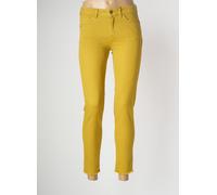 caractere pantalons femme de couleur jaune W27