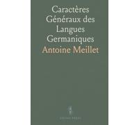 Caractères Généraux des Langues Germaniques