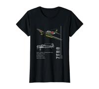Caractéristiques du Chasseur A6M Zero (Japonais) T-Shirt Graphique avec Valeur