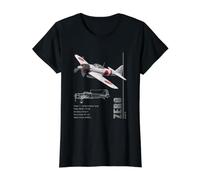 Caractéristiques du Chasseur A6M Zero (Japonais) T-Shirt Graphique avec Valeur