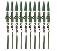 Caractéristiques innovantes de notre collection complète de 40 accessoires de pêche à la carpe, y compris un tuyau antidérapant pivotant (marron)
