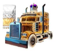 Carafe à alcool,Verseur Whiskey Semi-Camion | Contenant à Liqueur 375 ml avec Bouchon pour Organiser Brunch Apéritif Bar Mariage Anniversaire Cuisine