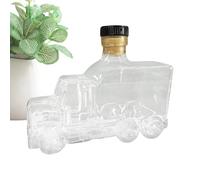Carafe à bourbon demi-camion - 375 ml, verseur de whisky, récipient à alcool anti-fuite | Ensemble 'ornements de bouteilles en verre, pour mariage, anniversaire, brunch, événements