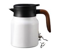 Carafe à café isotherme - Grande cafetière thermique de 1 litre, théière en acier inoxydable, pichet d'eau chaude à double paroi, distributeur de boissons | Carafe sous vide en acier inoxydable pour