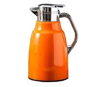 Carafe À Café Isotherme Sous Vide 1,8 L/63 Oz Avec Poignée Ergonomique Pour Le Café, Le Thé Et L'eau Distributeur De Boissons Sous Vide Garde Les Boissons Chaudes/Froides(Orange)