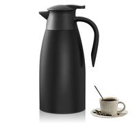 Carafe A Café Thermique,2 L Carafe Thermique En Acier Inoxydable,Carafe Thermique A Café,Chauds Pendant 24 Heures,Carafe A Double Paroi Sous Vide Pour Le Thé Ou Le Café,La Maison,L'extérieur