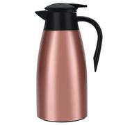 Carafe à café thermique 70oz/2 litres, distributeurs de thé, d'eau et de café en acier inoxydable, Pot isolé sous vide à Double paroi, or Rose