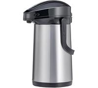 Carafe à Café Thermique Airpot De 3 Litres/105 Oz avec Pompe, Action à Levier, Fiole Isolée en Acier Inoxydable, Rétention De Chaleur De 36 Heures, Rétention De Froid De 48 Heures, Black