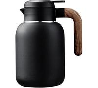 Carafe à Café Thermique, Cafetière à Café Isolée en Acier Inoxydable, Carafe Isolée sous Vide étanche pour Café Au Lait Thé Boissons Chaudes, Nero, 1.6L