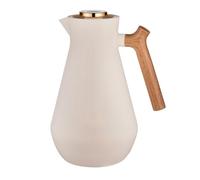 GIZNXBA Carafe À Café Thermique Pichet Isotherme avec Bec Verseur Et Revêtement en Verre pour l'eau Chaude Et Froide, Ornements De Pendaison De Crémaillère(/Beige,1L/34oz)