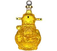 Carafe à décanter à whisky en cristal Dieu de la richesse en forme de décanteur, bouteilles de vin scellées de manière créative, carafe à vin en verre épais, deux spécifications (couleur : transparent