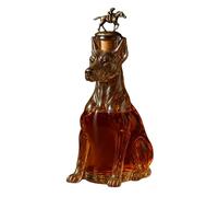 Carafe à décanter Bourbon - Bouteille de whisky de 350 ml - Bouteille de whisky Pinscher pour la maison, le père, les hommes, le bar, la cuisine, le repas, l'anniversaire, la fête