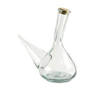 Carafe à décanter en verre porron espagnol 1 litre (1000 ml) - Pichet à vin soufflé à la main, carafe à vin en verre sans plomb pour vin rouge - Verre durable et solide - Cadeau et accessoires