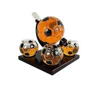 Carafe à décanter en verre réutilisable en forme de football - 850 ml - Pour maison, cuisine, cocktail, dîner, bar, fête, , femme, maman, grand-parent