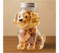 Carafe À Décanter - Miniature Sculpture, Pot À Friandises Teckel De 300 Ml Avec Couvercle, Joli Pot Hermétique En Verre, Pot De Rangement En Verre Fait Main, Ornements De Décoration Pour La Maison