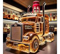 Carafe A Decanter Vin - 300ML Decanter Whisky Figurine, Bouteille De Whisky En Forme De Camion, Carafe À Whisky En Verre Fantaisie 3D, Bouteilles De Vin Vides Créatives Sur Thème Voiture(C)