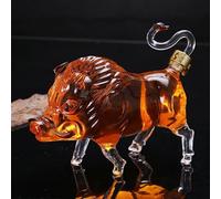 Carafe A Decanter Vin - Bouteille Whisky, Carafe À Whisky Fantaisie En Verre 300 Ml/1 000 Ml, Anti-fuite, Motif Animal Du Zodiaque