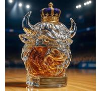 Carafe A Decanter Vin - Bouteille Whisky, Statue De Carafe À Whisky Bull Demon King, Bon Frère De Black Myth Wukong, Production De Verre Sans Plomb Fait À La Main, Bouteille En Verre À Tête De Taureau