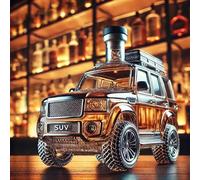 Carafe A Decanter Vin - Bouteille Whisky, Statue De Carafe À Whisky De Voiture Vintage Rétro, Symbole De Sentiment, En Verre Pur Sans Plomb Fait À La Main, Un Jouet Pratique Pour Hommes