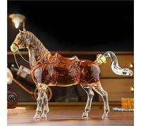 Carafe A Decanter Vin - Whisky Figurine, Bouteille De Vin À Décanter En Forme De Cheval, 1 000 Ml, Statuette Artistique Amusante, Bouteilles De Vin Épaisses, Décoration D'intérieur