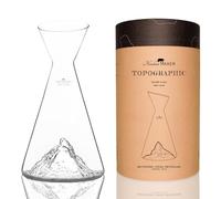 Carafe à eau 1 L | Borosilicate de qualité supérieure soufflés artisanalement avec les montagnes en relief | TOPOGRAPHIC (Mont Matterhorn)
