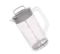 Carafe à eau avec couvercle, carafe à eau pour thé, bol mélangeur anti-fuite 2000 ml, carafe facile à mélanger, récipient polyvalent pour boissons, limonade