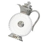 Carafe à Eau Décorative en Verre 1,8 L Style Arabe Argenté