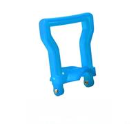 Carafe à eau en plastique avec poignée ergonomique en polypropylène robuste à double main pour bouteilles de grande gallon - Bleu et jaune - Usage domestique (bleu)