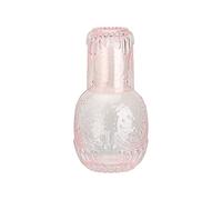 Carafe à Eau et de Nuit en Cristal, Gobelet et Bouteille de Rince-Bouche pour Salle de Bain, Chambre et Cuisine (Rose)