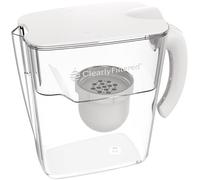Carafe à eau filtrée numéro 1 clairement filtrée / Modèle mis à jour / Objectifs 365+ polluants, par exemple microplastiques fluorure chlore, PFAS, plomb arsenic, dernière intervention BPA/BPS