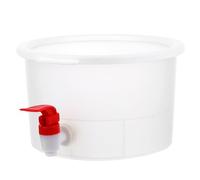 Carafe à Eau Froide Grosse Capacité 2,5 L en PP Robinet | Distributeur Rond pour Réfrigérateur, Filtre les Résidus, Conserve la Fraîcheur, Usage Jus et Fête