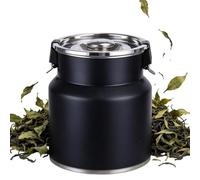 Carafe à eau robuste en acier inoxydable avec fermeture sécurisée pour une | Table à manger et camping, pot à lait et distributeur de thé de 2,5 litres résistant aux taches avec couvercle hermétique en