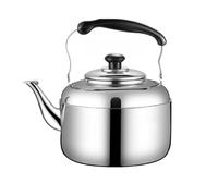 Carafe à eau sifflante en acier inoxydable compatible induction gaz | Sifflet intégré au moment où l'eau bout, vous aidant à éviter l'ébullition excessive et à rester en sécurité dans la cuisine.
