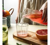 Carafe à eau transparente avec gobelet, ensembles de bouteilles d'eau en verre, tasse à thé, pichet de cuisine, ensemble de bouteilles de café au lait résistantes à la chaleur A