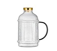 Carafe à Eau Verre de bouilloire rétro froide Colure résistante au ménage à haute température pour Boissons Chaudes et Froides
