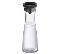 WMF Carafe à eau Basic - 1,0 l verre, couvercle silicone, hauteur 29 cm - Noir