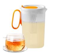 Carafe à jus - Bouilloire, distributeur de jus | Bouilloire froide pour réfrigérateur de 1,55 litre avec filtre à fruits, distributeur d'eau domestique, réfrigérateur, bouilloire congelée, armoire