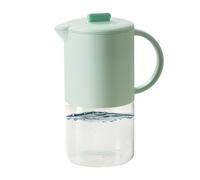 Carafe À Jus En Verre | Cruche En Verre Résistant À La Chaleur 1.5L | Distributeur de Boissons pour Liquides Chauds et Froids Rangement Frigo,Conservation Au Réfrigérateur Boissons Chaudes Froides Fêt
