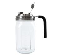 Carafe à lait Masōnjug - Carafe à eau avec couvercle verseur, pot pour lait maternel, thé, café froid, noir - Récipient pour stockage et mélange