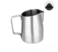 Carafe à lait WPM n° 06, bec rond, pour latte art Argent