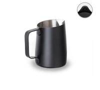 Carafe à lait WPM n° 06, bec rond, pour latte art Noir